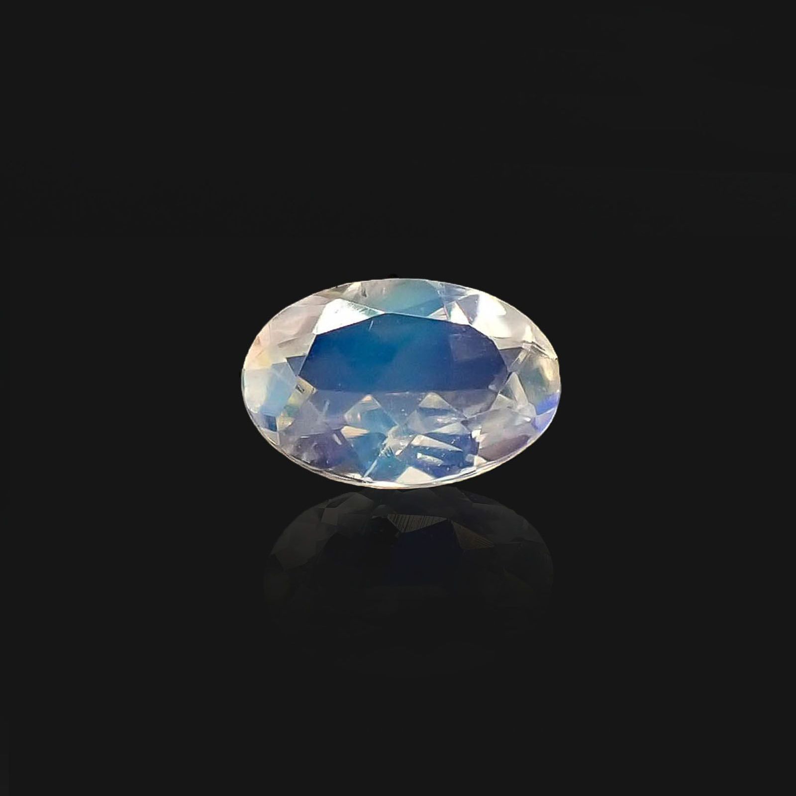 インド　ビハール産レインボームーンストーン　 シルバー925 35㎜×17㎜ レインボームーンストーン(宝石名アンデシン・ラブラドライト)インド