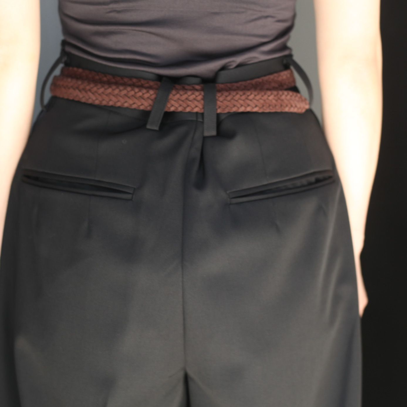 ssstein - 【残りわずか】Long Wide Trousers(2/90 WOOL GABARDINE