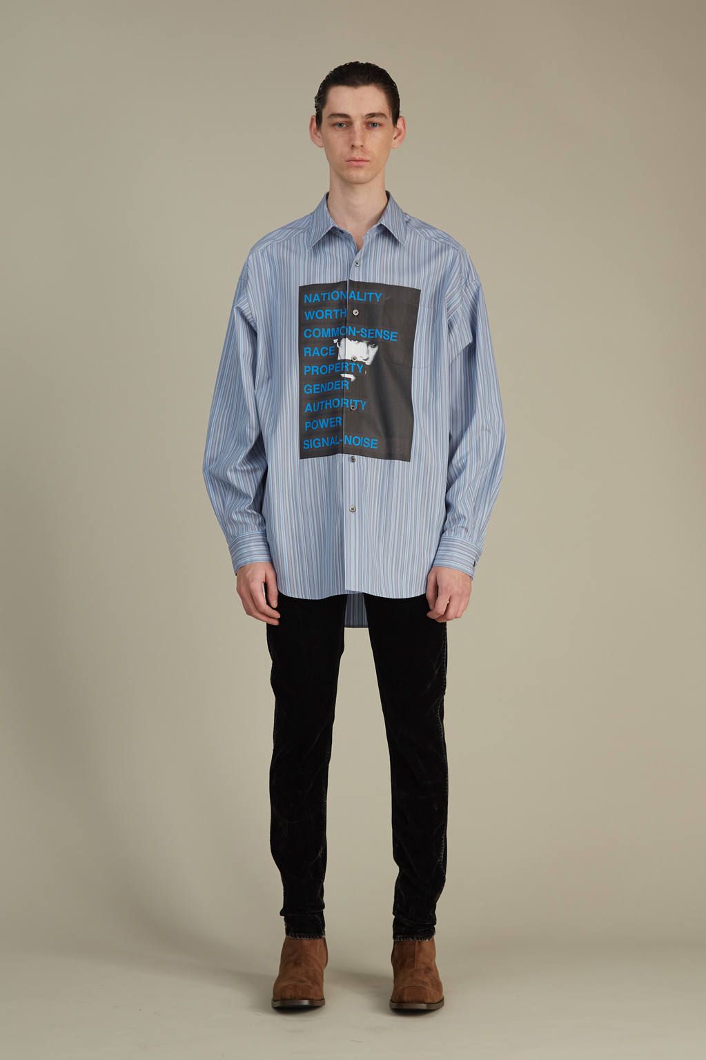 CHRISTIAN DADA - グラフィックプリントシャツ - Graphic Print Stripe