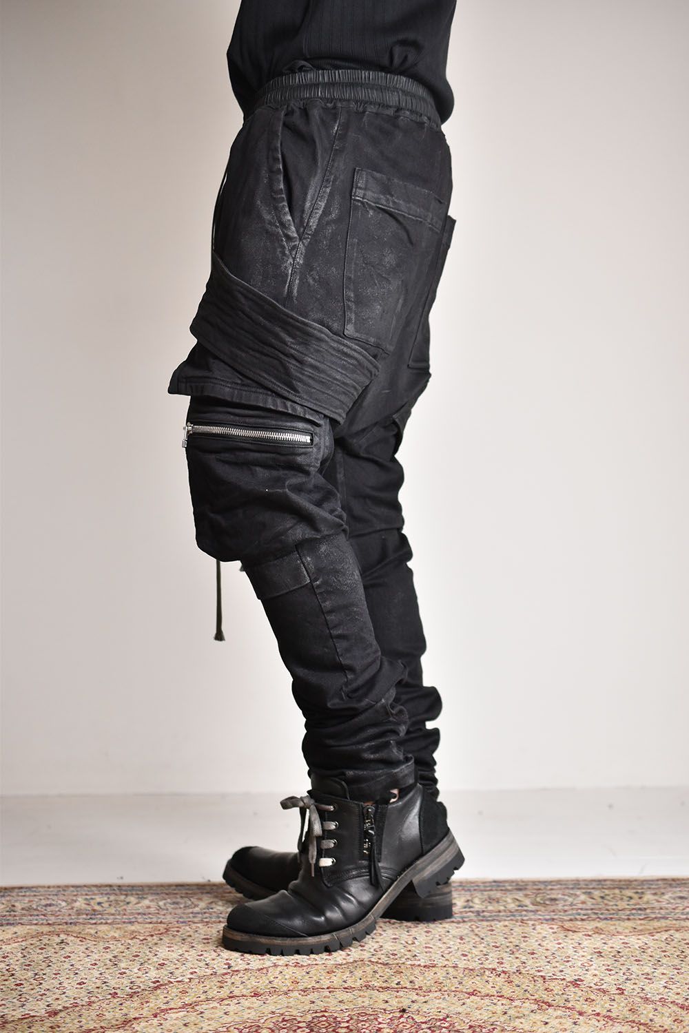 A.F ARTEFACT - Denim Coating Cargo Sarouel Skinny