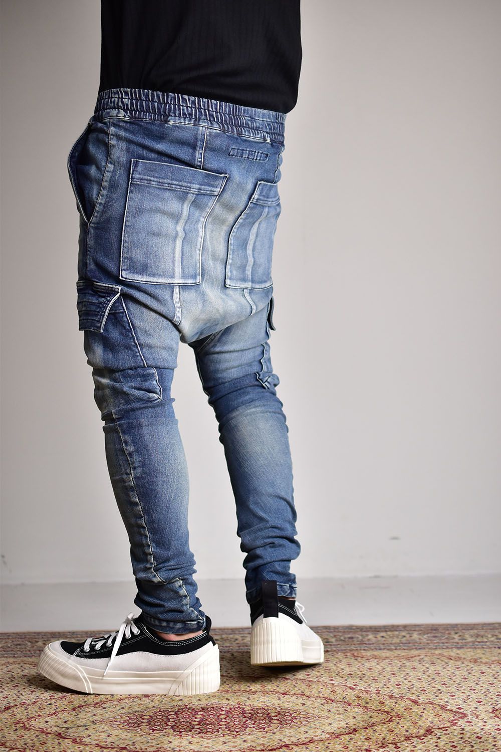 A.F ARTEFACT - Denim Sarouel Skinny Long Pants