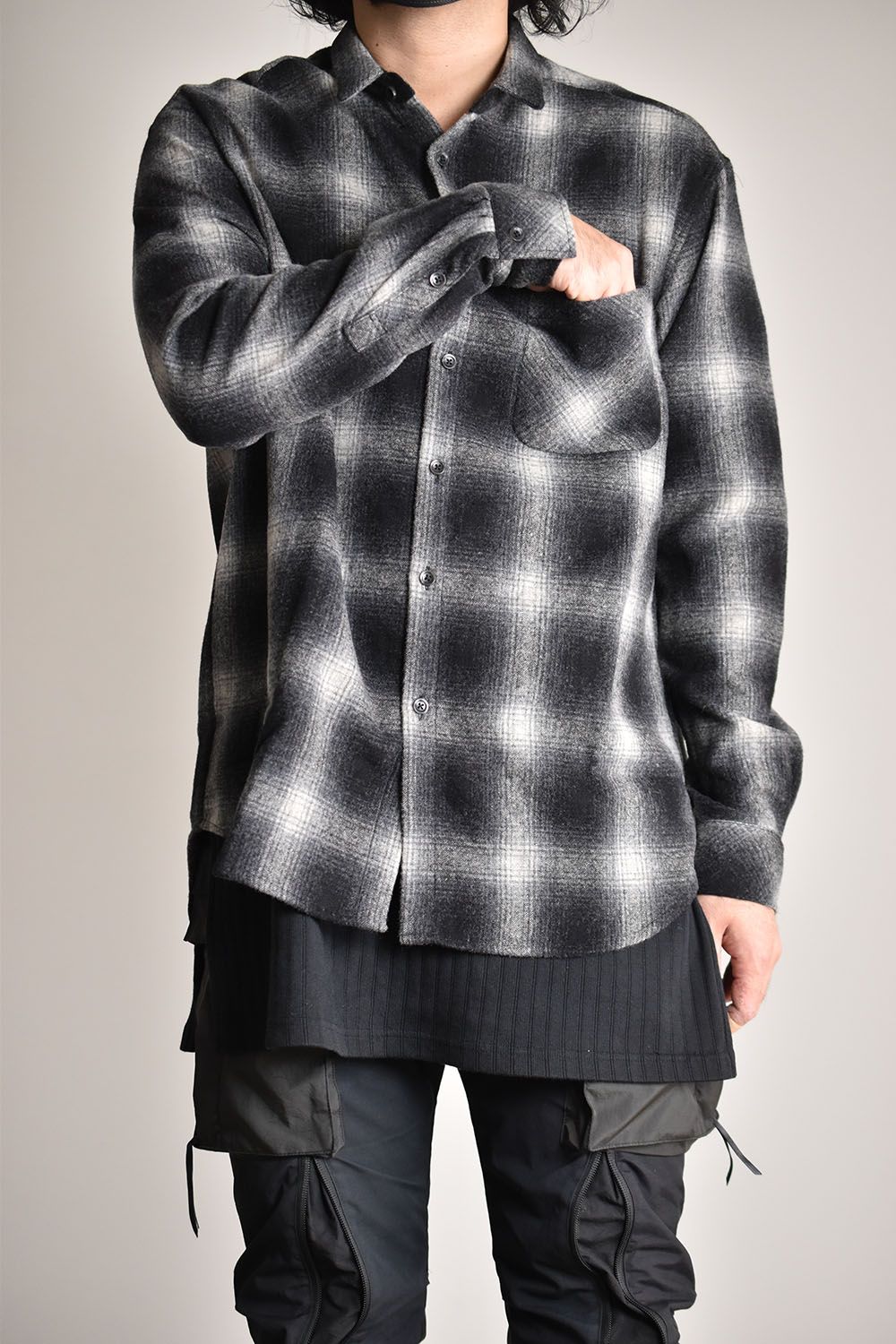 ISAMU KATAYAMA BACKLASH - Ombre Check Shirts