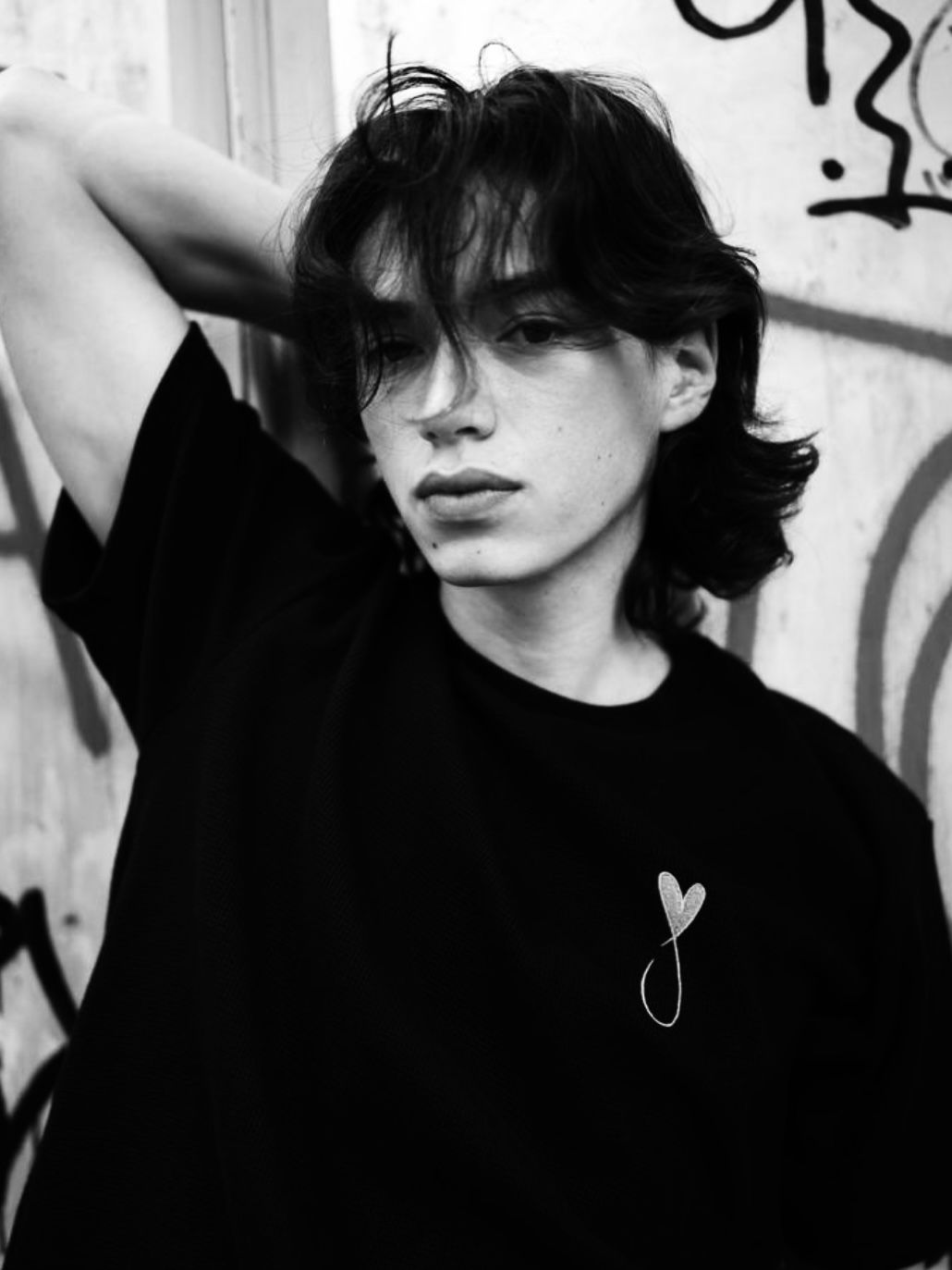 MAISON HONORE - Tiphanie Tシャツ ブラック×レッド 半袖メゾンオノレ