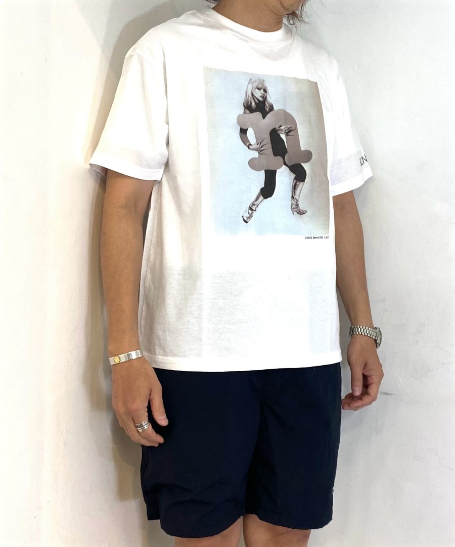 MINEDENIM Eye Print Crewneck T ホワイト