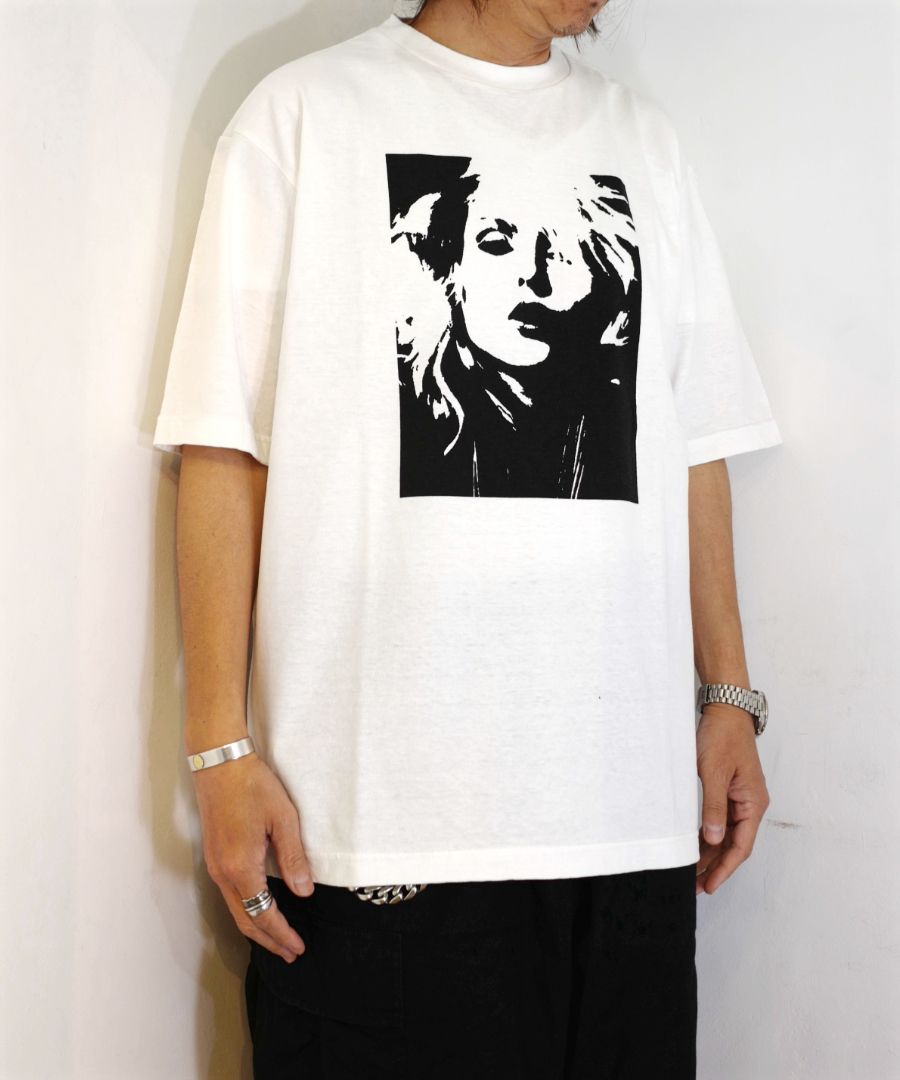 MINEDENIM - Monochrome Two tone Face Crewneck T-SH (WHT