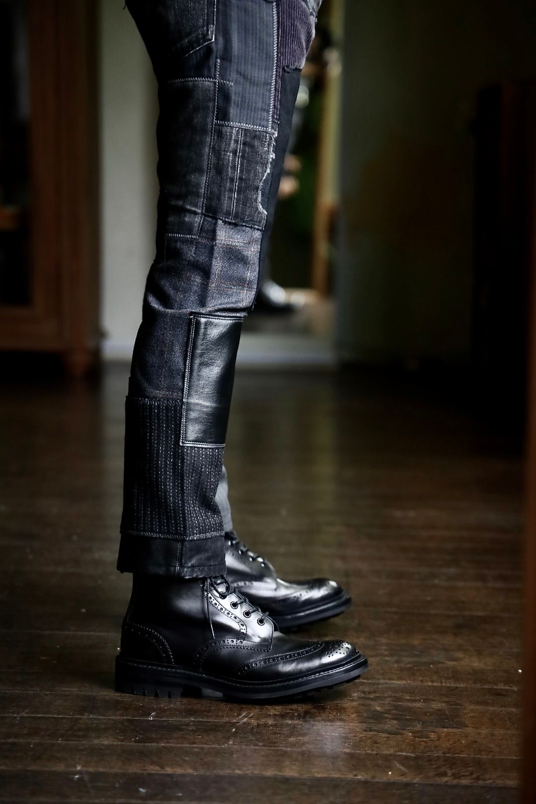 JUNYA WATANABE MANパッチワークMIXデニムパンツスタイル.2024.8.19