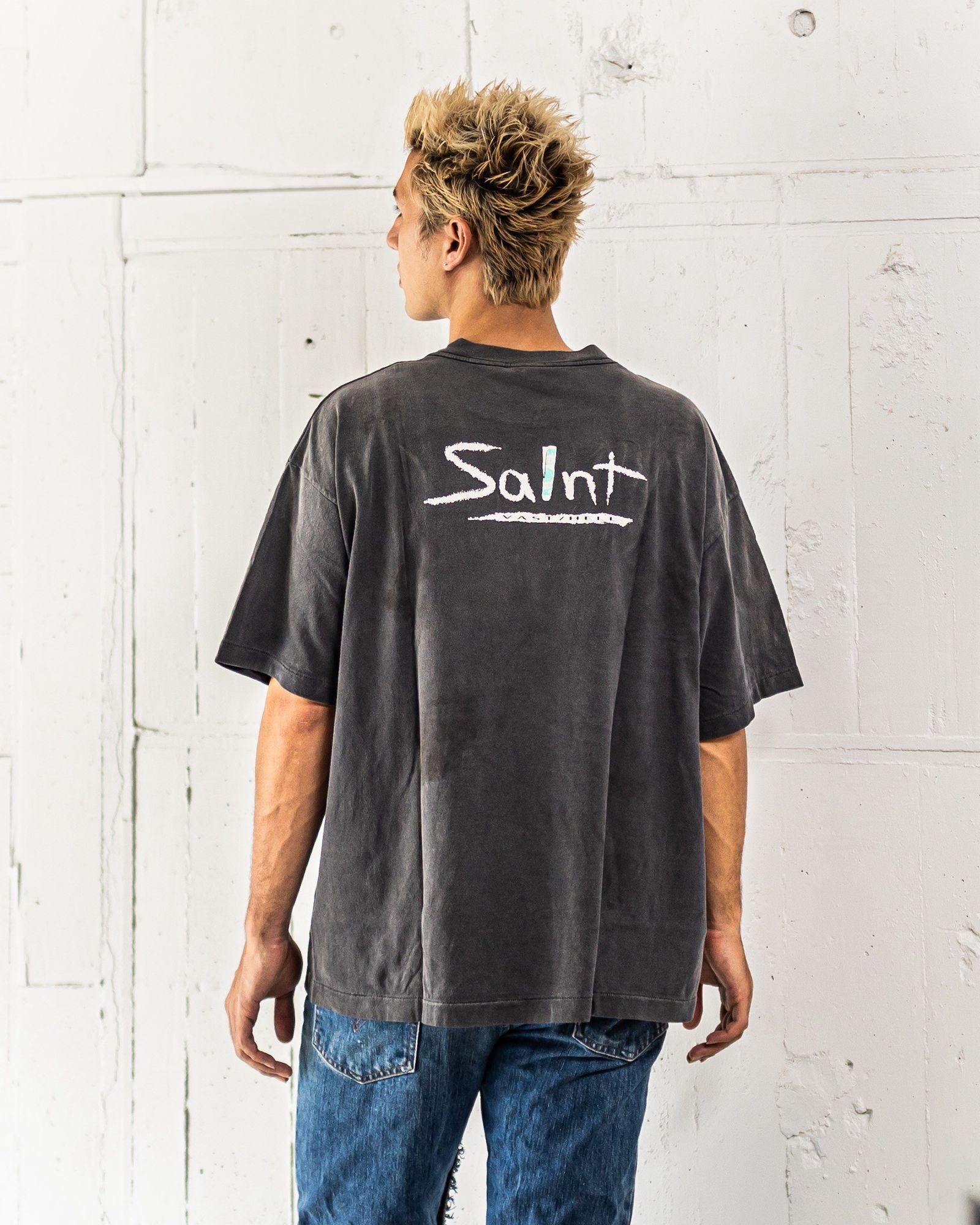 SAINT M×××××× - セントマイケル Tシャツ MIGHTY SAINT SS TEE(SM-HR1