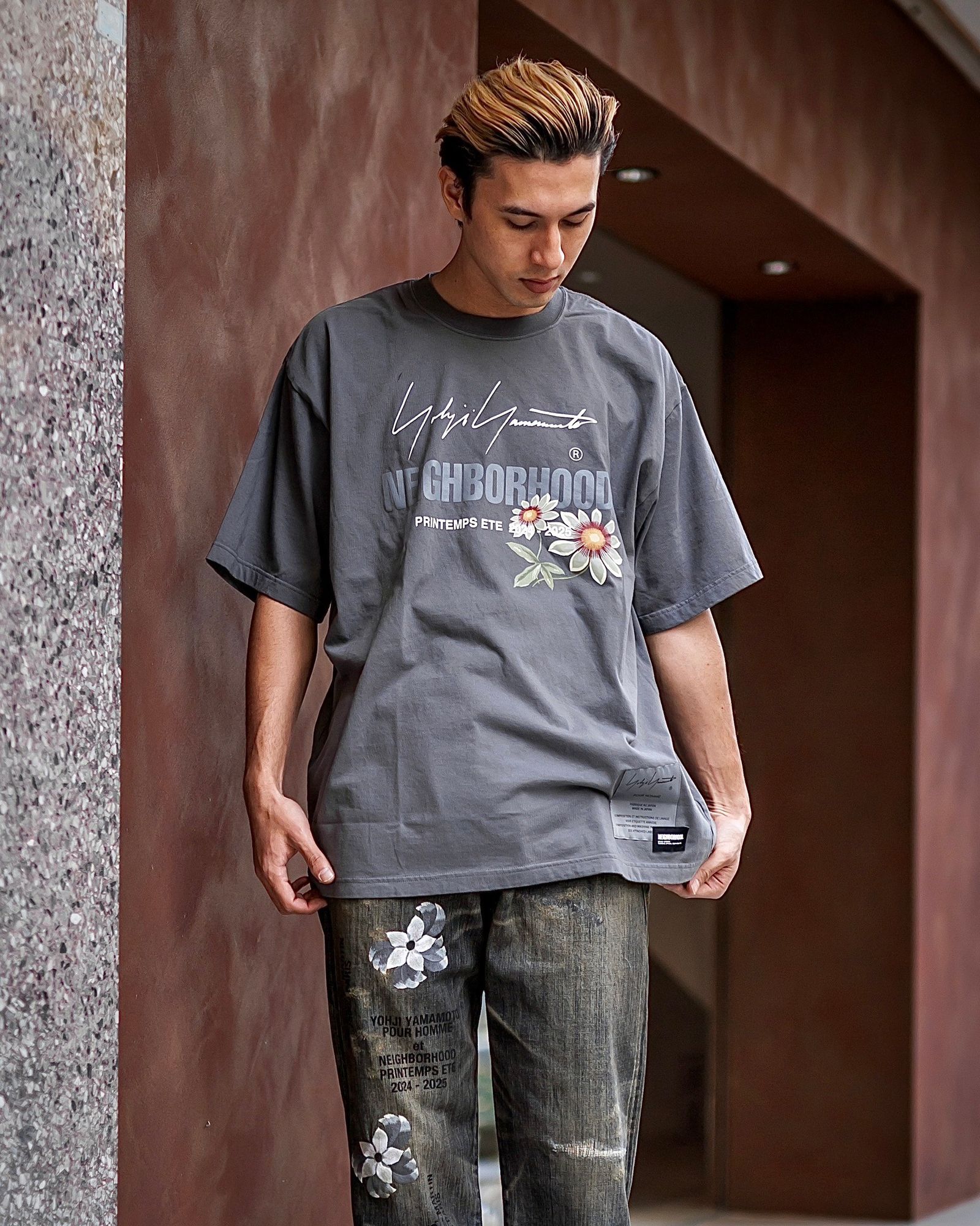yohji yamamoto - Yohji Yamamoto x NEIGHBORHOOD TEE SS-1(HP-T89-996