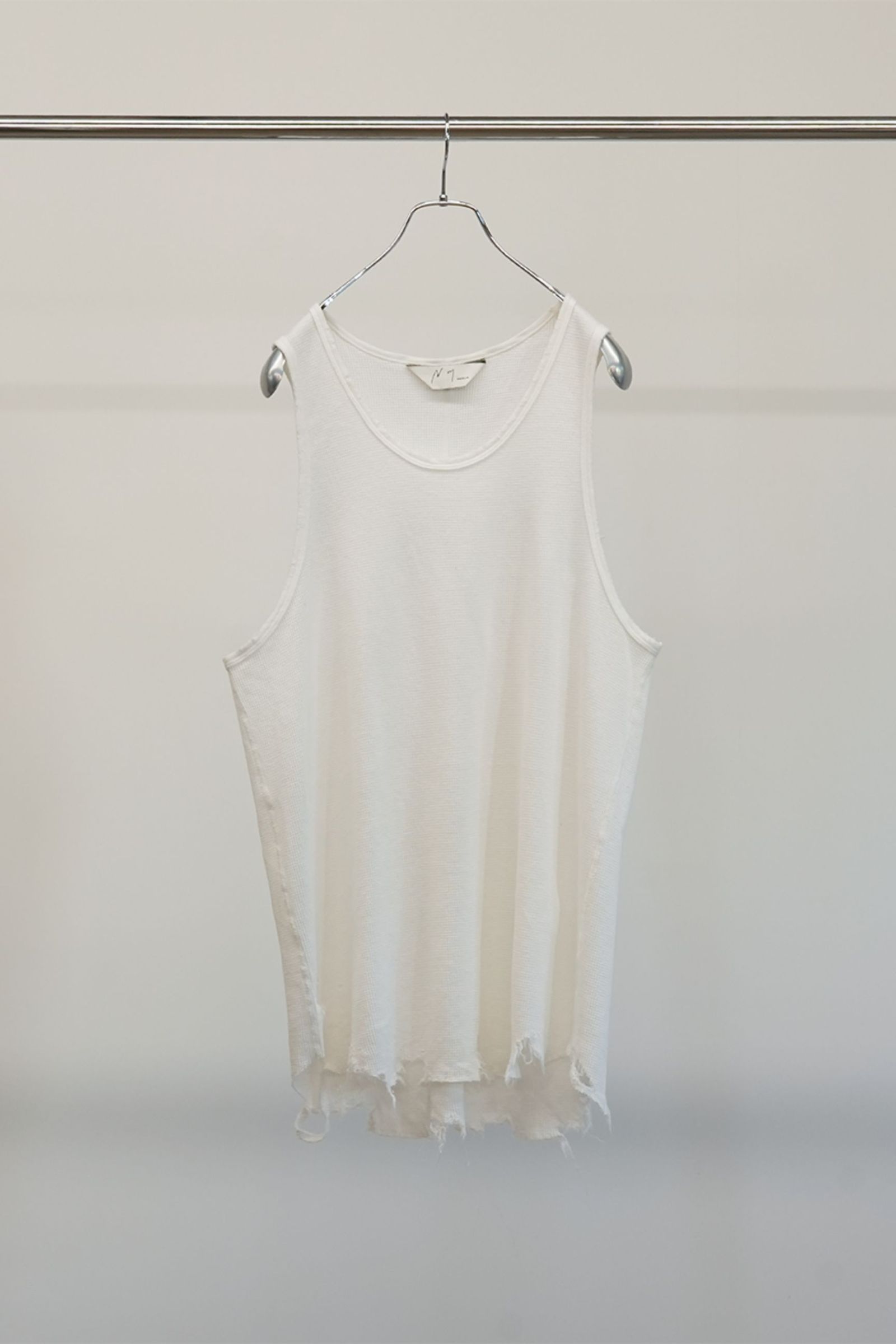 ANCELLM - DAMAGE WAFFLE TANK TOP | GRAY | タンクトップ | NapsNote