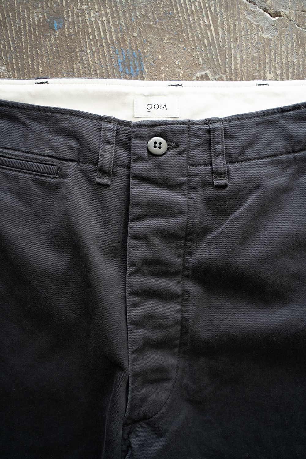 CIOTA - 【ラスト1点】【22AW】スビンコットンウエポンチノパンツ