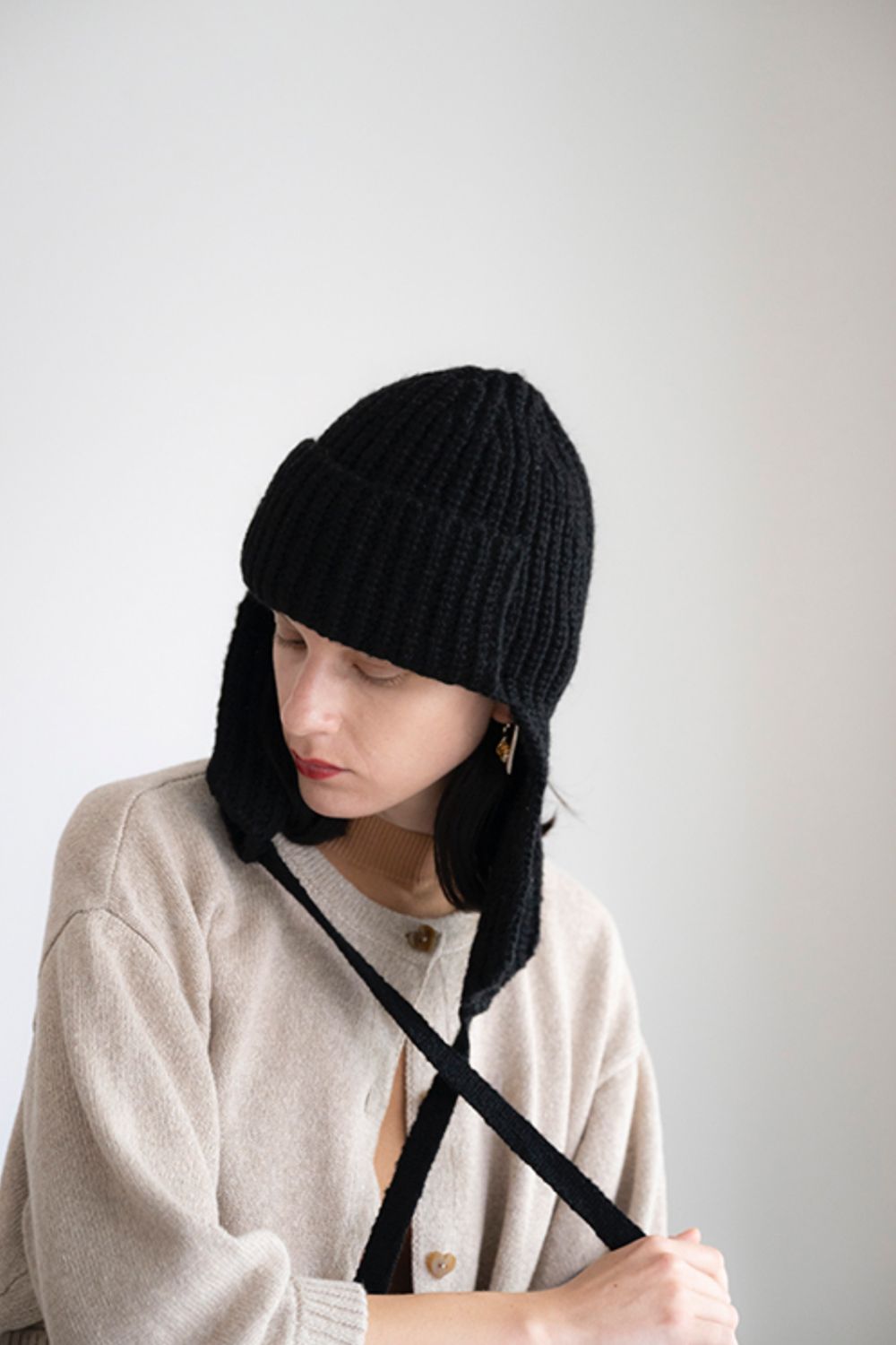 CAVEZA ROSSO - EAR FLAP KNITCAP / イヤーフラップニットキャップ