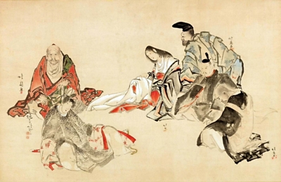 葛飾北斎の肉筆画3点発見 合作「六歌仙図」など 長野県立美術館で今夏