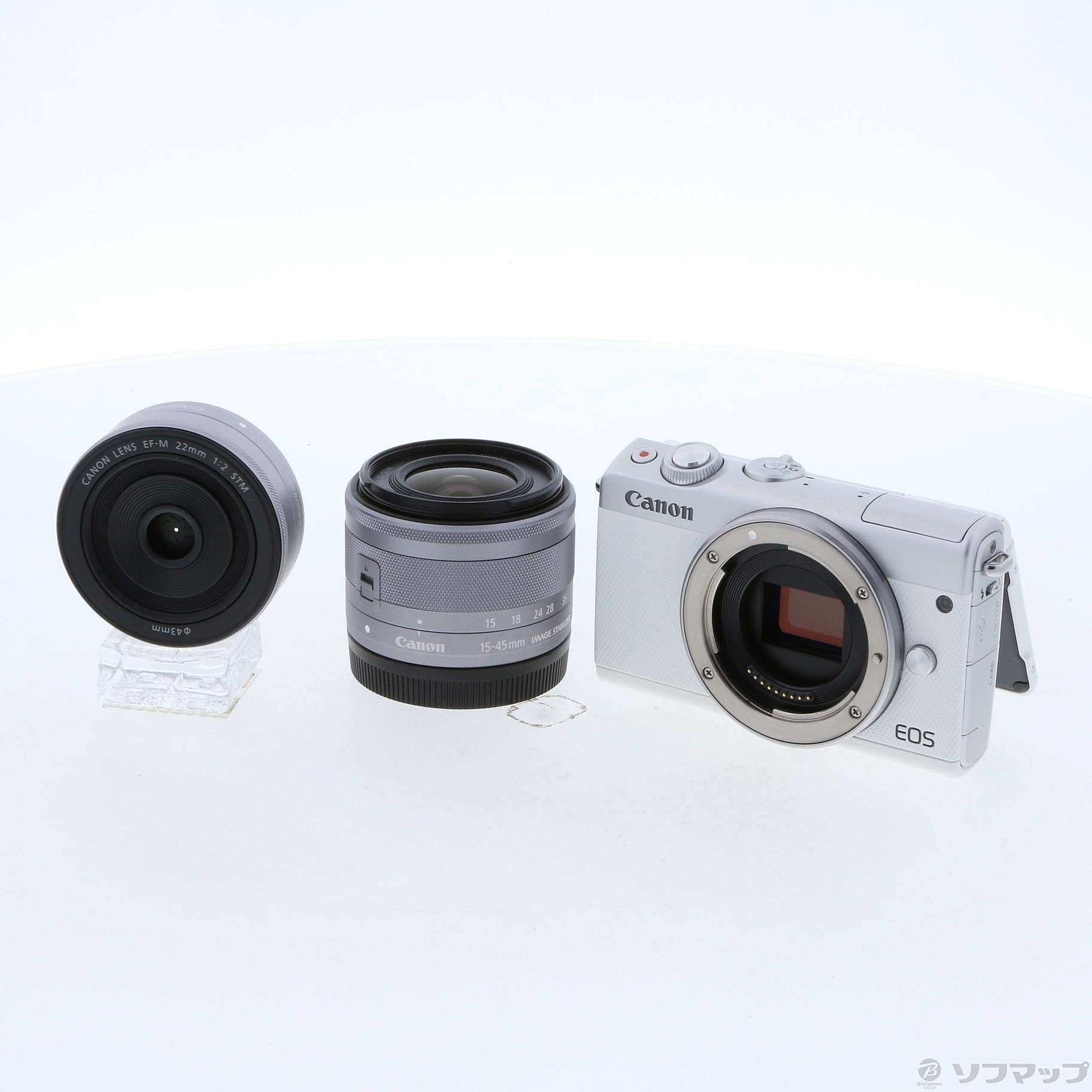 Canon EOS M100 ホワイト ダブルレンズキット 付属品 セット CANON EOS
