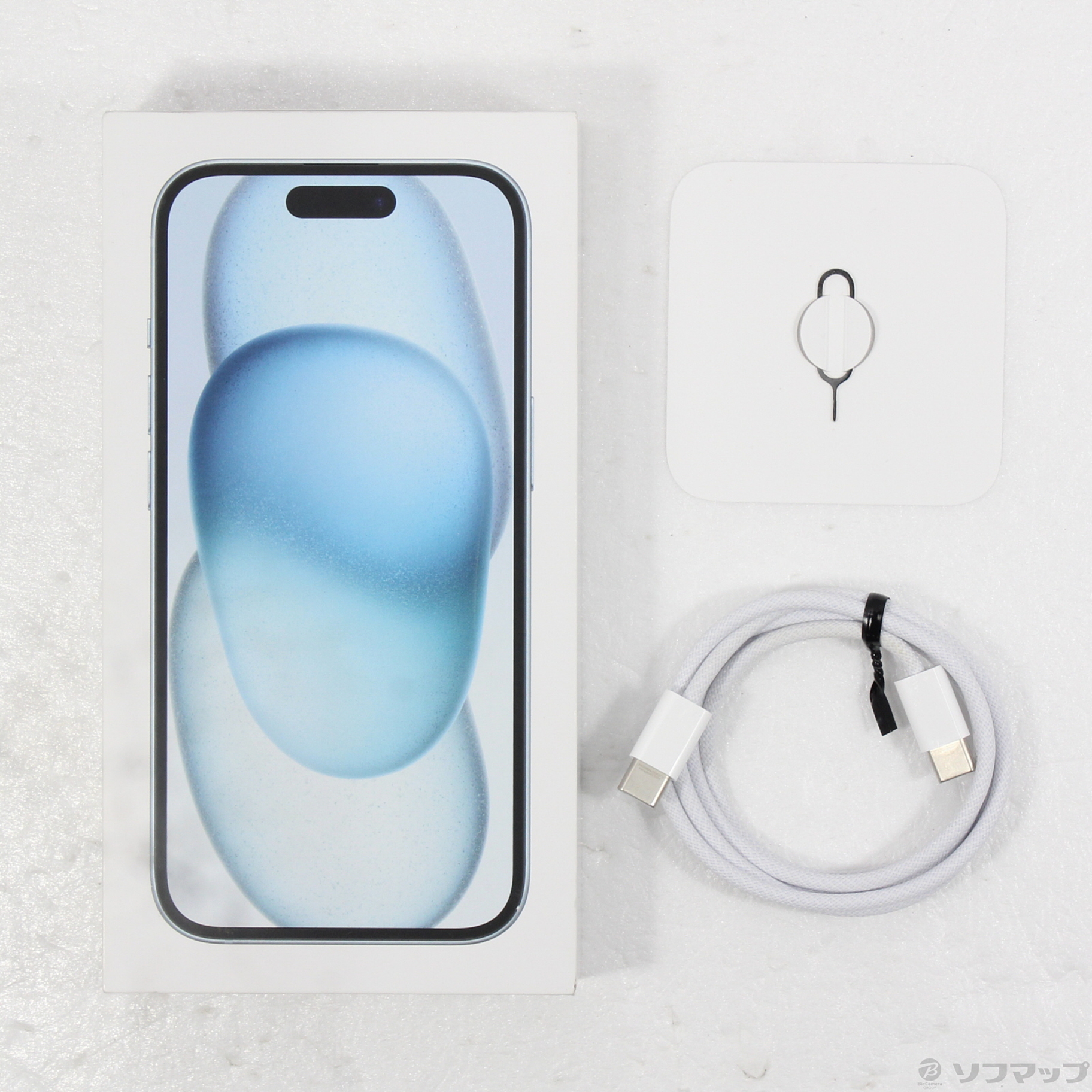 中古】iPhone15 256GB ブルー MTMR3J／A SIMフリー [2133058455619