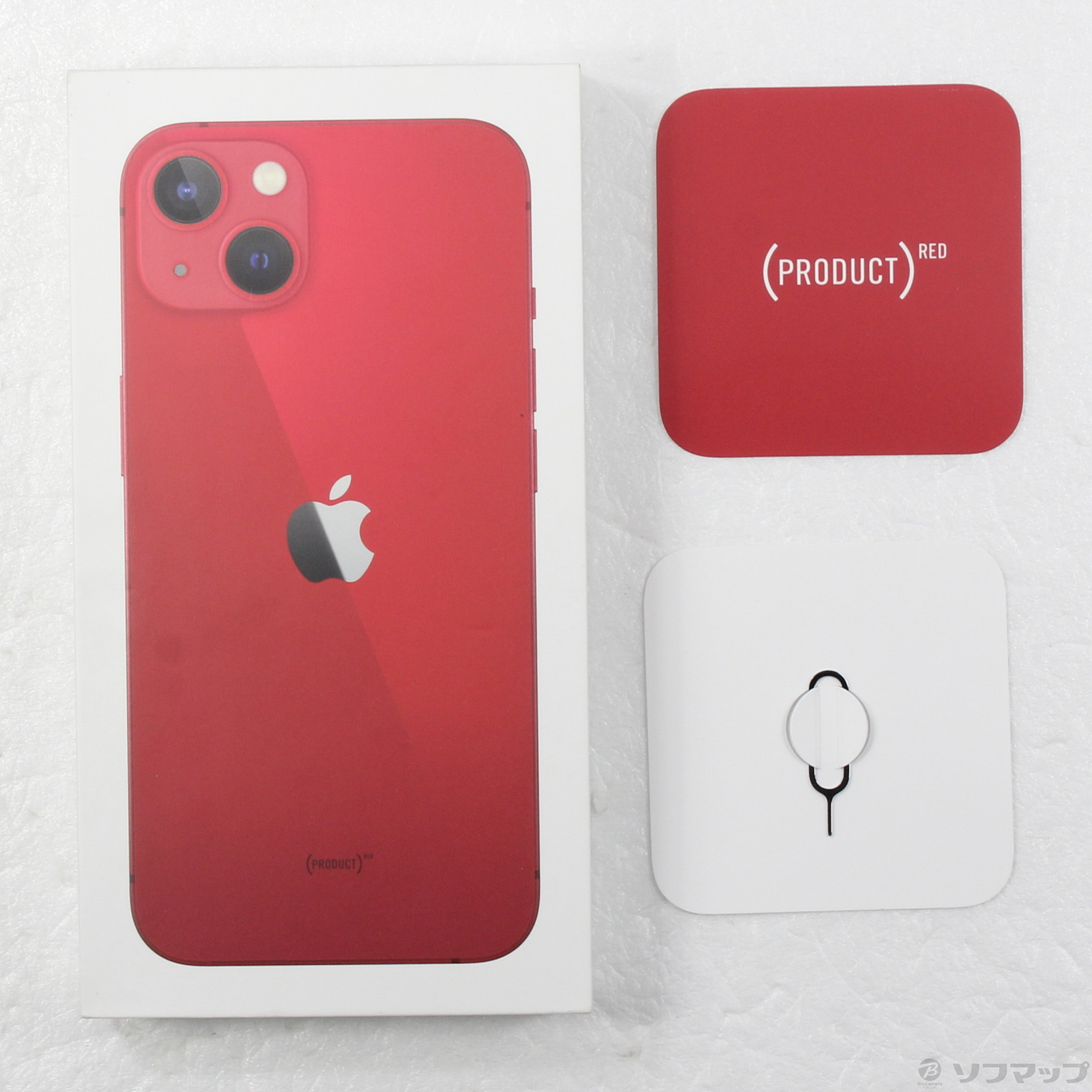 中古】セール対象品 iPhone13 128GB プロダクトレッド MLNF3J／A SIM