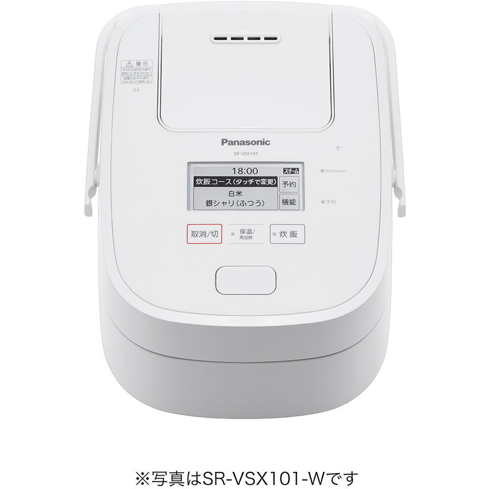 美品】Panasonic 炊飯器 SR-VSX181 ホワイト 炊飯器 おどり炊き
