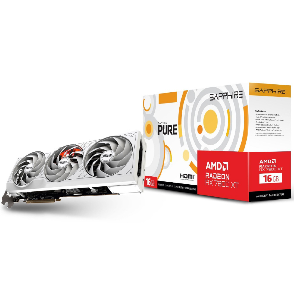 グラフィックボード PURE Radeon RX 7800 XT GAMING OC 16GB GDDR6 SAP