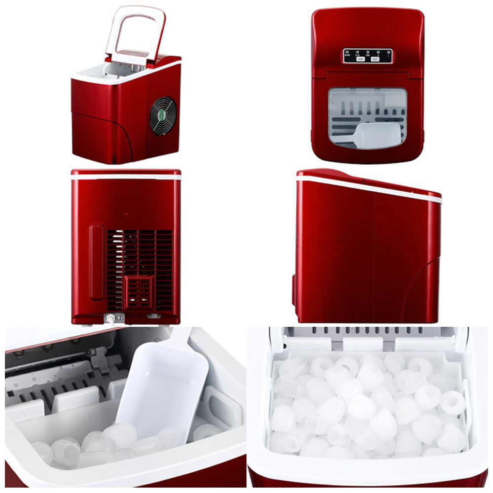 405-imcn02-red 新型高速自動製氷機 氷ドンドン コンパクト 405 レッド
