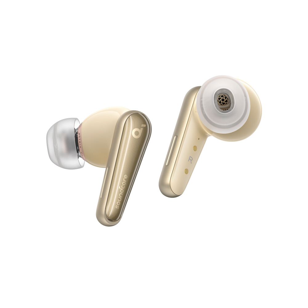 完全ワイヤレスイヤホン Soundcore Liberty 4 シャンパンゴールド