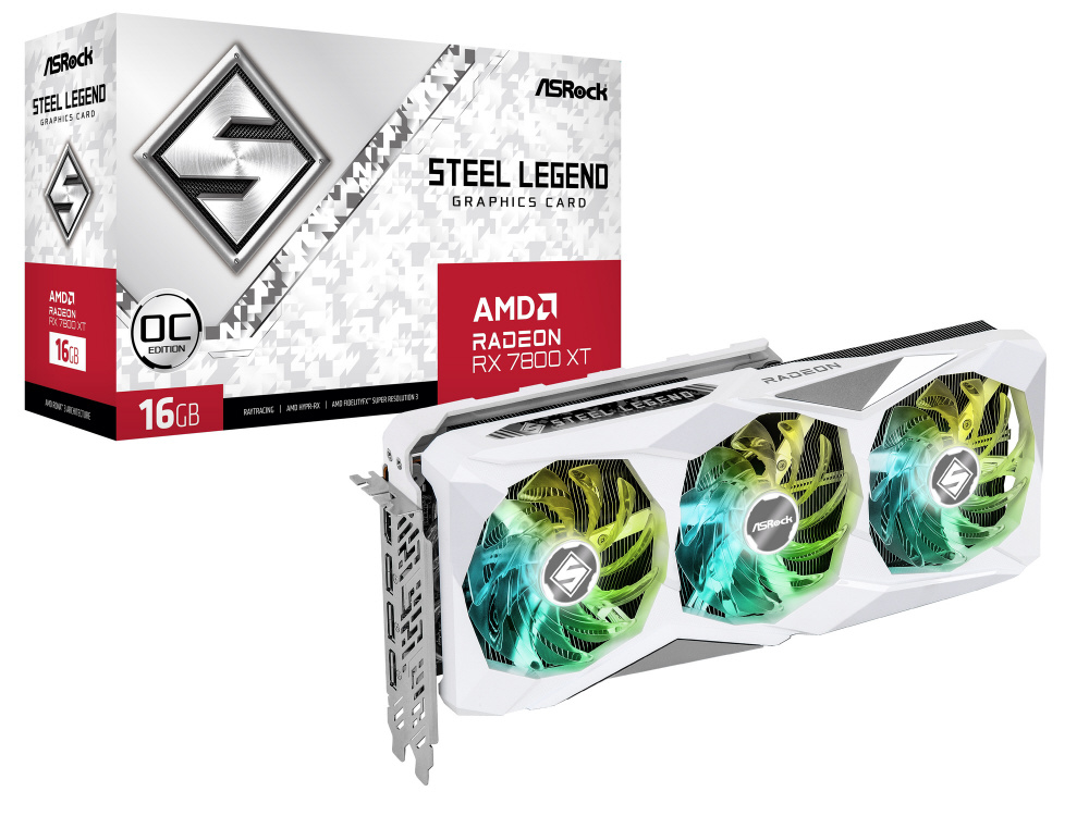 グラフィックボード Radeon RX 7800 XT Steel Legend 16G OC(RX7800XT