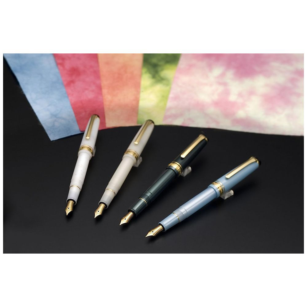 セーラー万年筆 EF 14金 四季織 雪月空葉 垂雪 万年筆