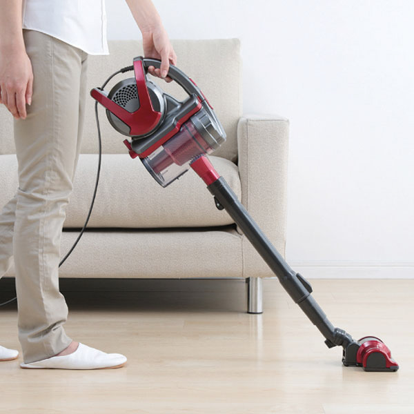 IC-S55KF-R スティッククリーナー レッド [サイクロン式 /コード式