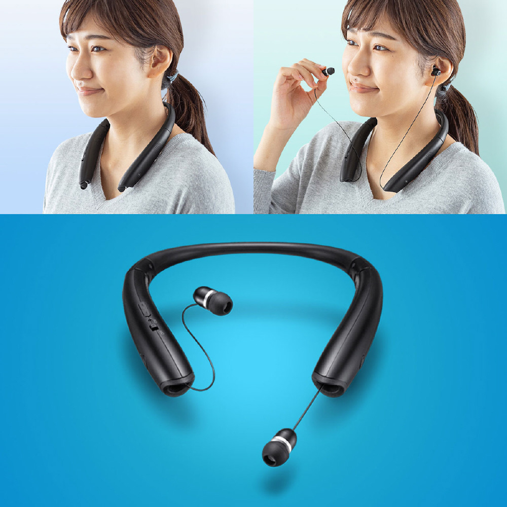 ヘッドセット / ネックスピーカー MM-BTSH54BK ［ワイヤレス