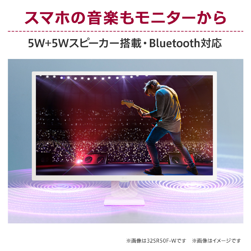 PCモニター LG MyView Smart Monitor ホワイト 25SR50F-W ［24.5型