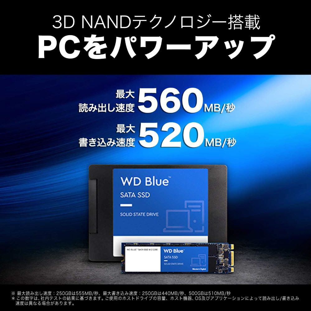 内蔵SSD WD Blue SA510 WDS500G3B0B ［500GB /M.2］｜の通販は