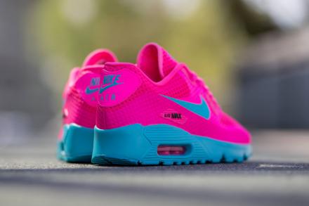 ナイキ エアマックス90 ブリーズ GS ピンク ブラスト/ガンマ ブルー