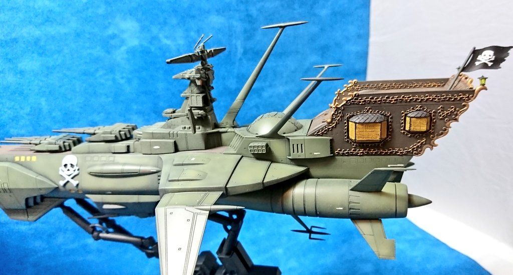 ハセガワ 1/1500 アルカディア号一番艦 制作まとめ | HOBBY&MOVIE
