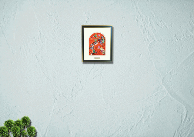 ザブロン族」シャガール・エルサレムウィンドウ・1962年・リトグラフ額