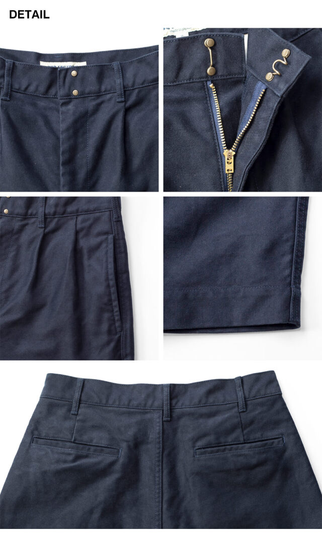 FOB FACTORY FOBファクトリー モールスキントラウザーズ 2タックパンツ