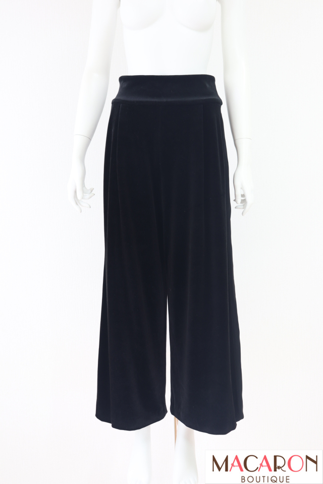 フォクシーニューヨーク ワイドパンツ プリーツスカート ダークグレー