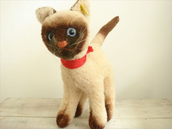 アンティーク シュタイフ Steiff シャム猫のCosy Siamy Lサイズ