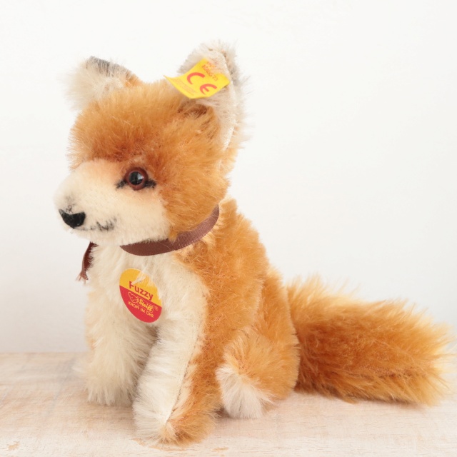 ビンテージ シュタイフ キツネ Steiff Fuzzy 12cm