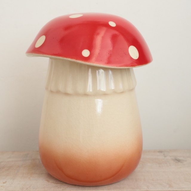 フランス ビンテージ キノコ キャニスター SUCRE 砂糖