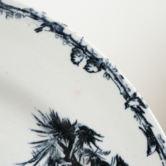 アンティーク プレート 小鳥 皿 フランス ショワジールロワ製 CHOISY