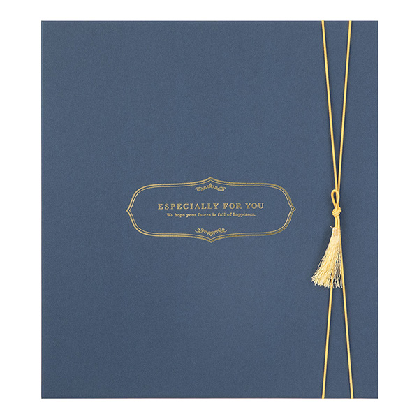 色紙｜カラー色紙 寄せ書きシール40枚付 箱入 紺A(33266006) | ミドリ