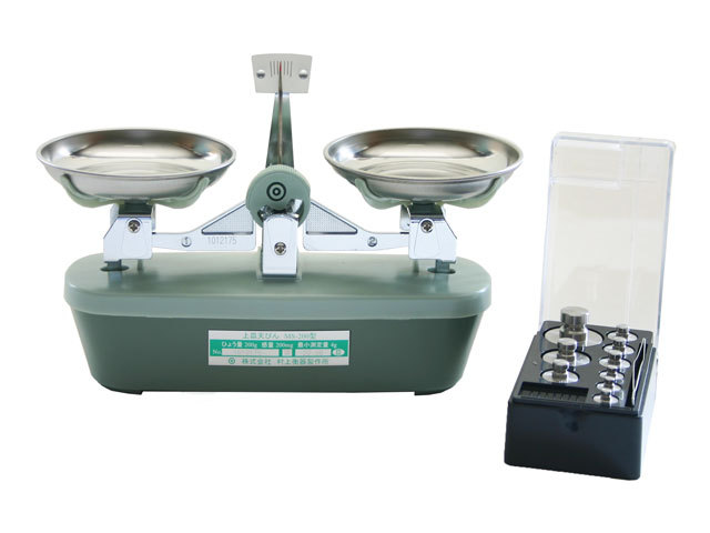 上皿天秤 分銅付き 200g MS-200 計量器専門店はかりの三和屋