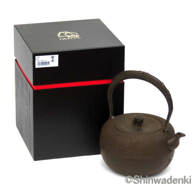 南部鉄器 鉄瓶 18型小槌アラレ 11005 Shinwadenki