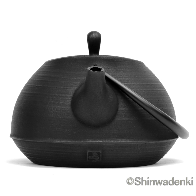 壱鋳堂 南部鉄器 鉄瓶 刷毛目1L 51007BK Shinwadenki