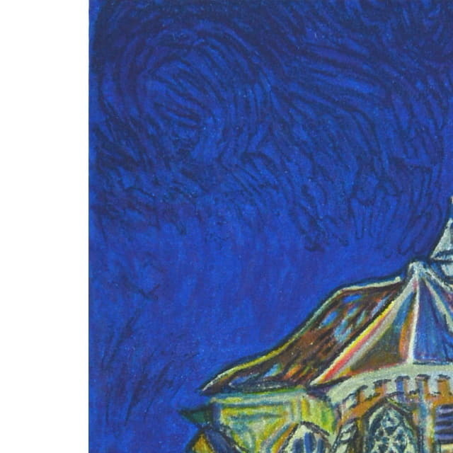 ゴッホ「オーヴェルの教会」リトグラフ｜絵画販売