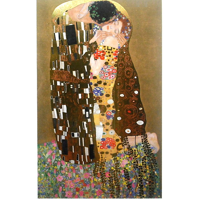 クリムト 複製画「接吻(Kiss)」ジクレ・シルクスクリーン｜絵画販売
