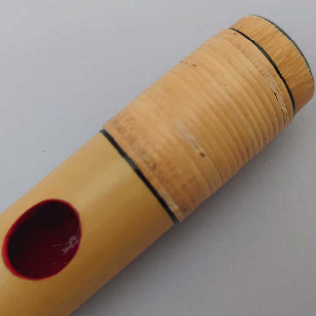 篠笛 笛㐂知 古典調 総籐巻 全長50cm 笛袋付 篠笛 笛㐂知 古典調 総籐