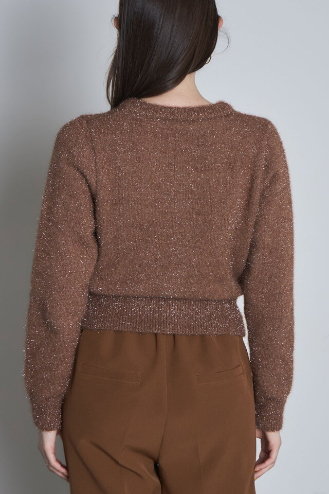 ラメシャギーカーディガン