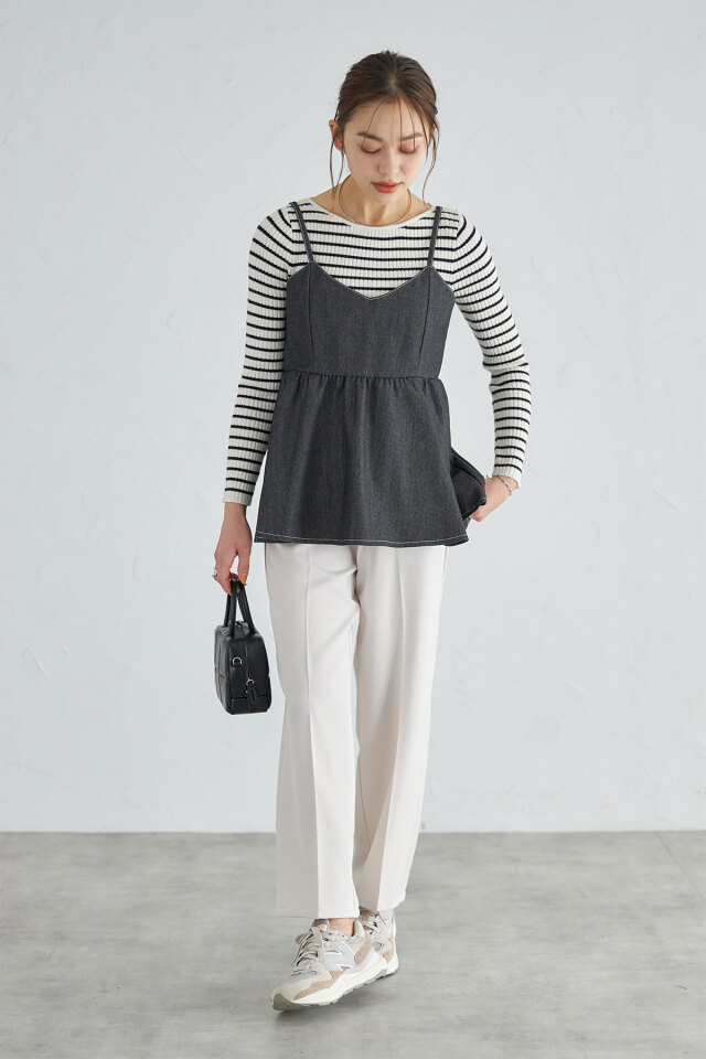 デニムフレアキャミソール