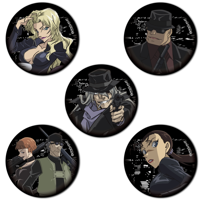 名探偵コナン 一番カフェ2016 黒の組織 缶バッジ ジン 名探偵コナン