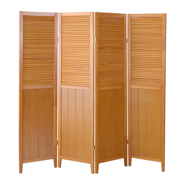 部屋の仕切り（木製パーテーション）4つ折り｜北欧家具アンバーデザイン