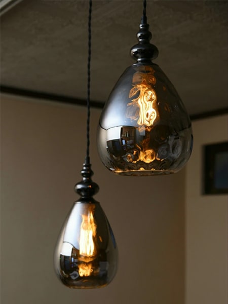 ジャパンヴィンテージ ガラスシェードのペンダントライト 吊り下げ